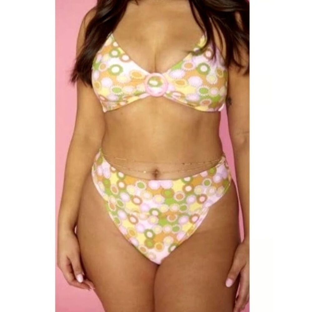 New Show Me Your Mumu Del Ray Good Vibes Only Bikini Size 3X NWT